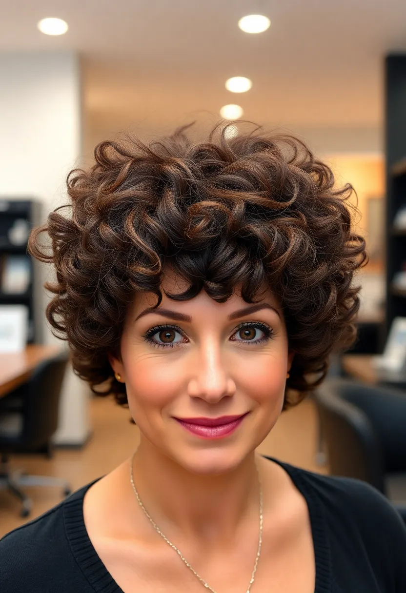 Voluminous Curly Pixie