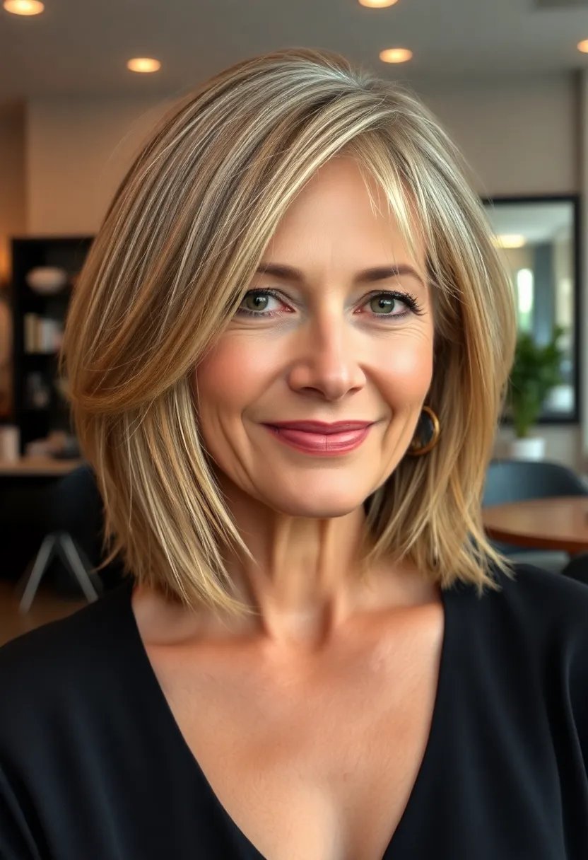 Chic Side-Swept Lob