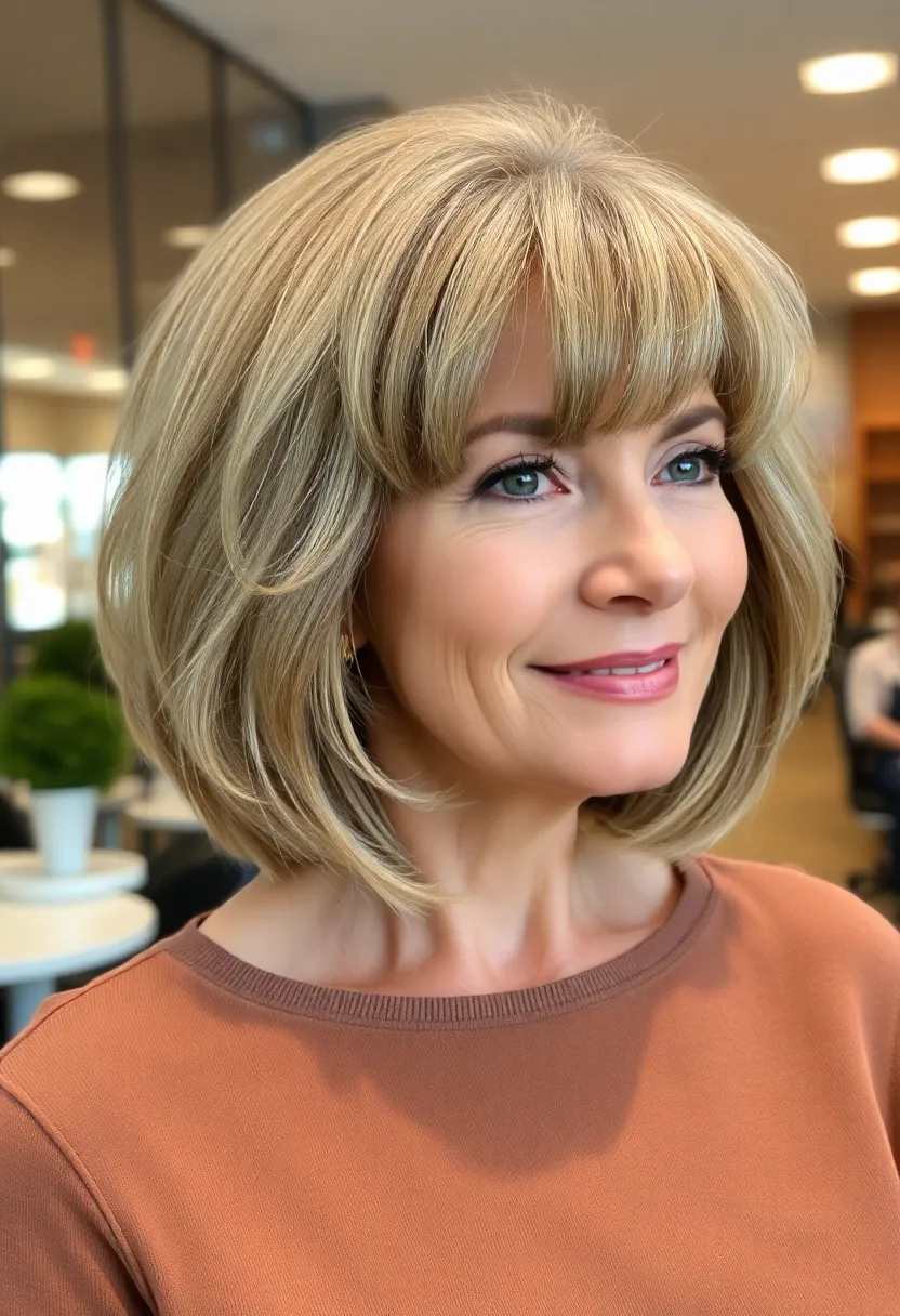 Layered Bangs Bob