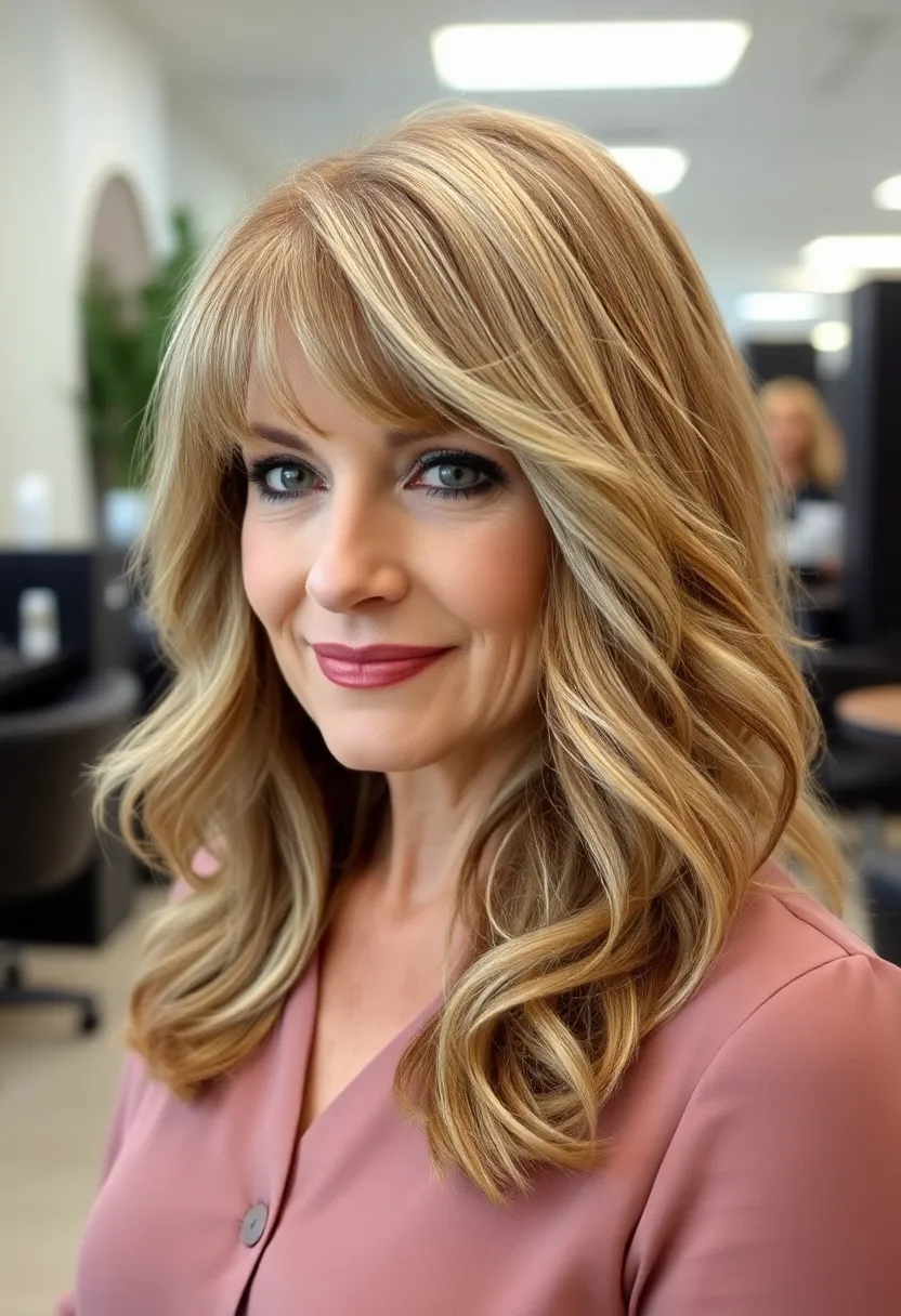 Wavy Bangs with Layers