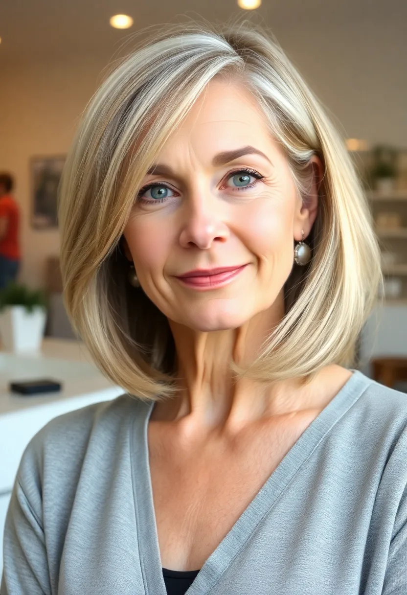 Elegant Side-Swept Lob