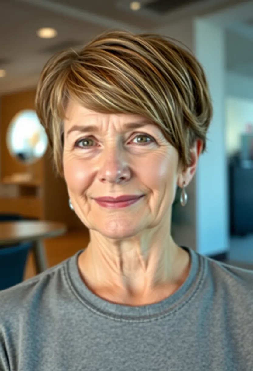 Trendy Pixie with Side-Swept Bangs