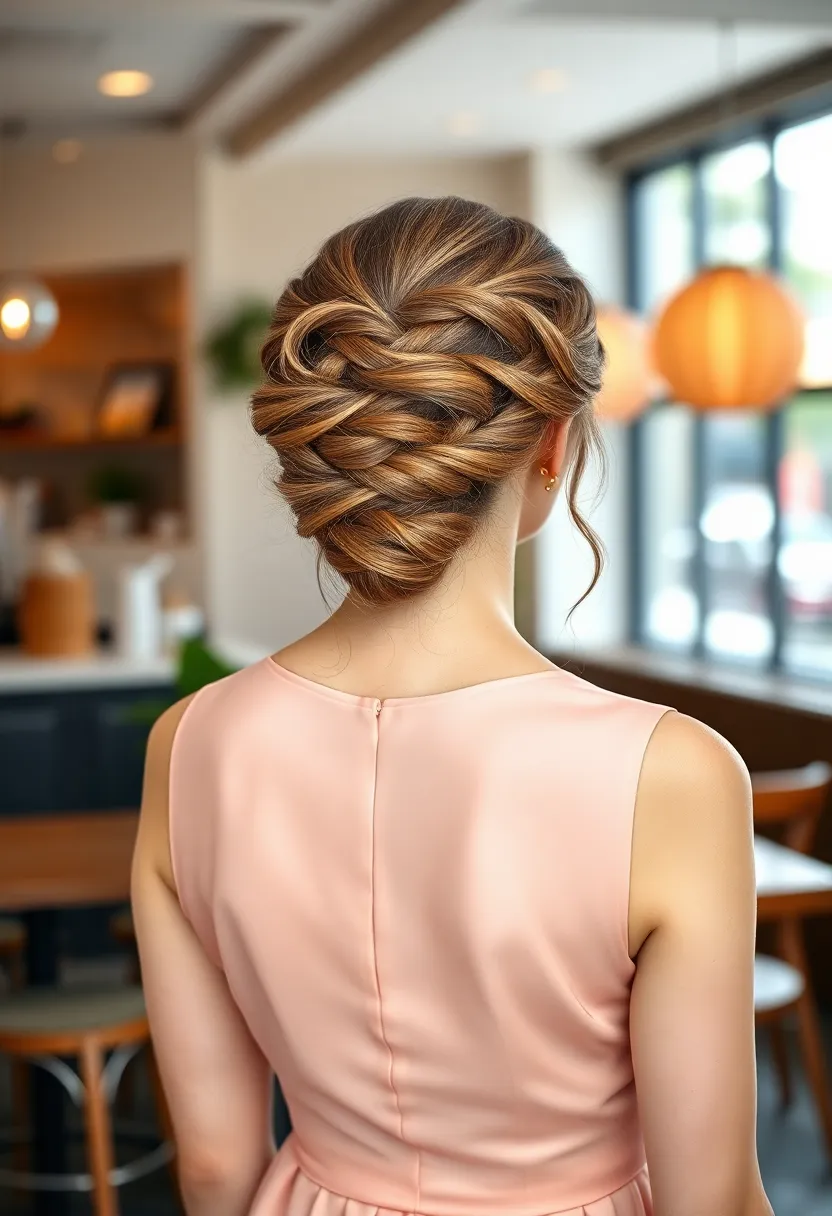 Half-Updo with Braided Bun