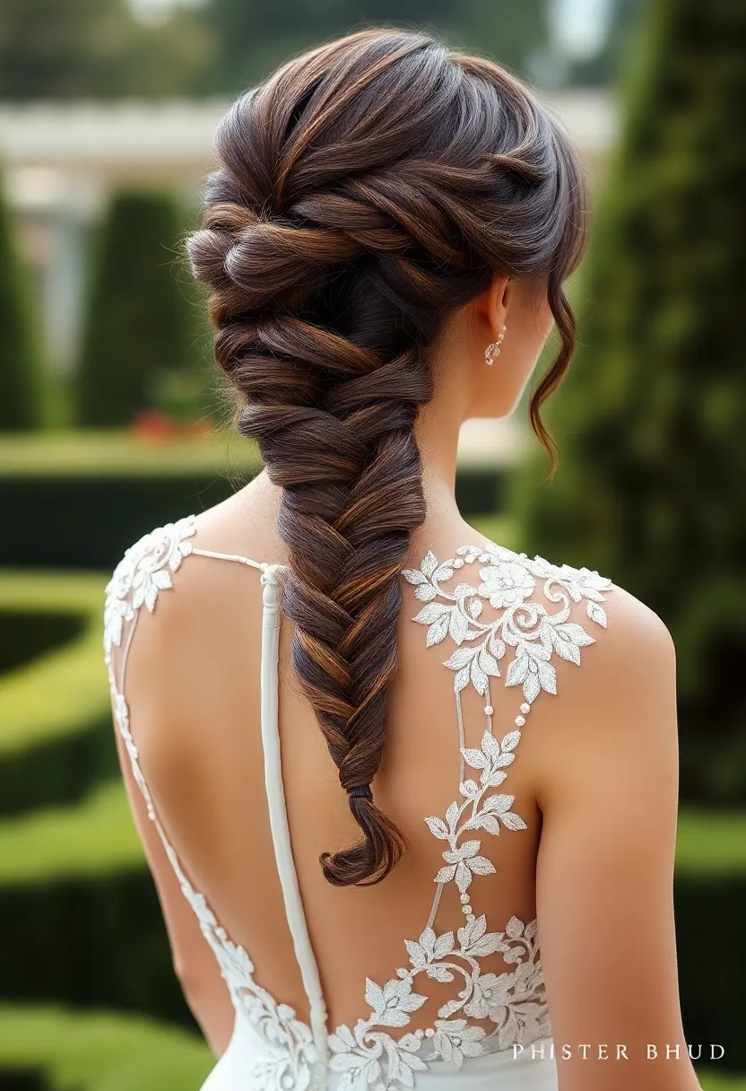 Half-Updo with Fishtail Braid