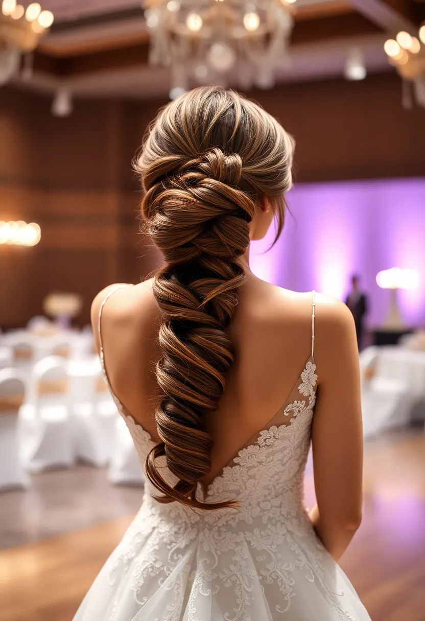 Half-Updo with Twisted Bun