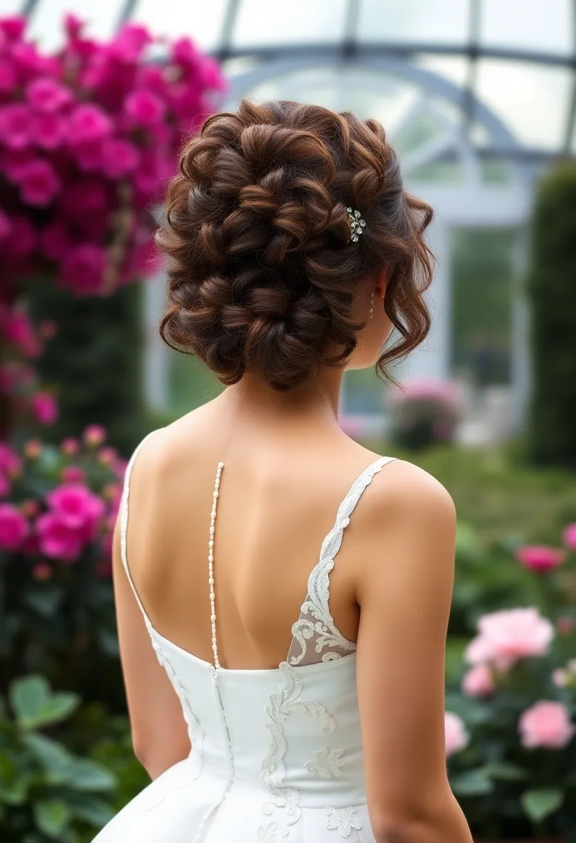 Curly Half Up with a Barrette