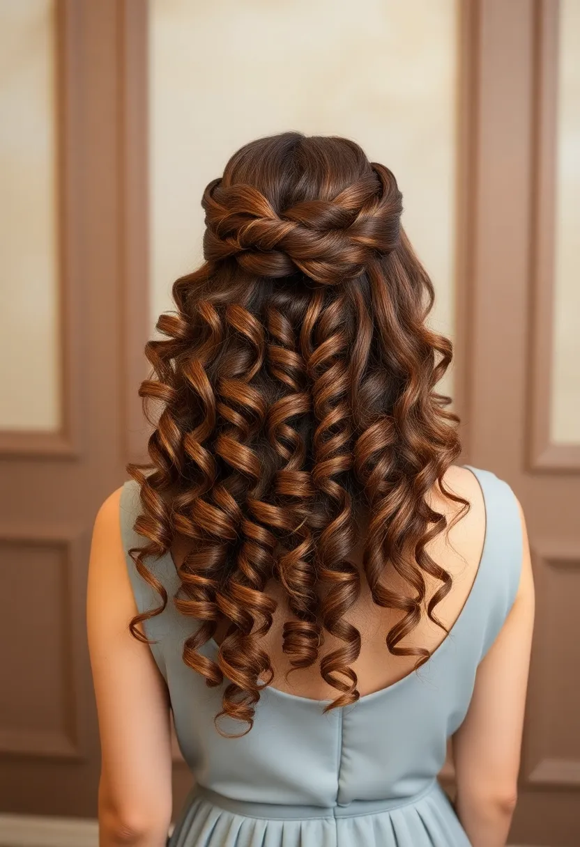 Curly Half Up with a Headband