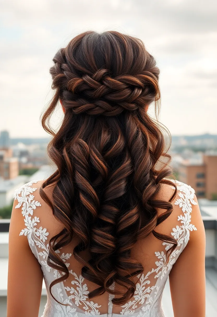 Half Up Braided Crown