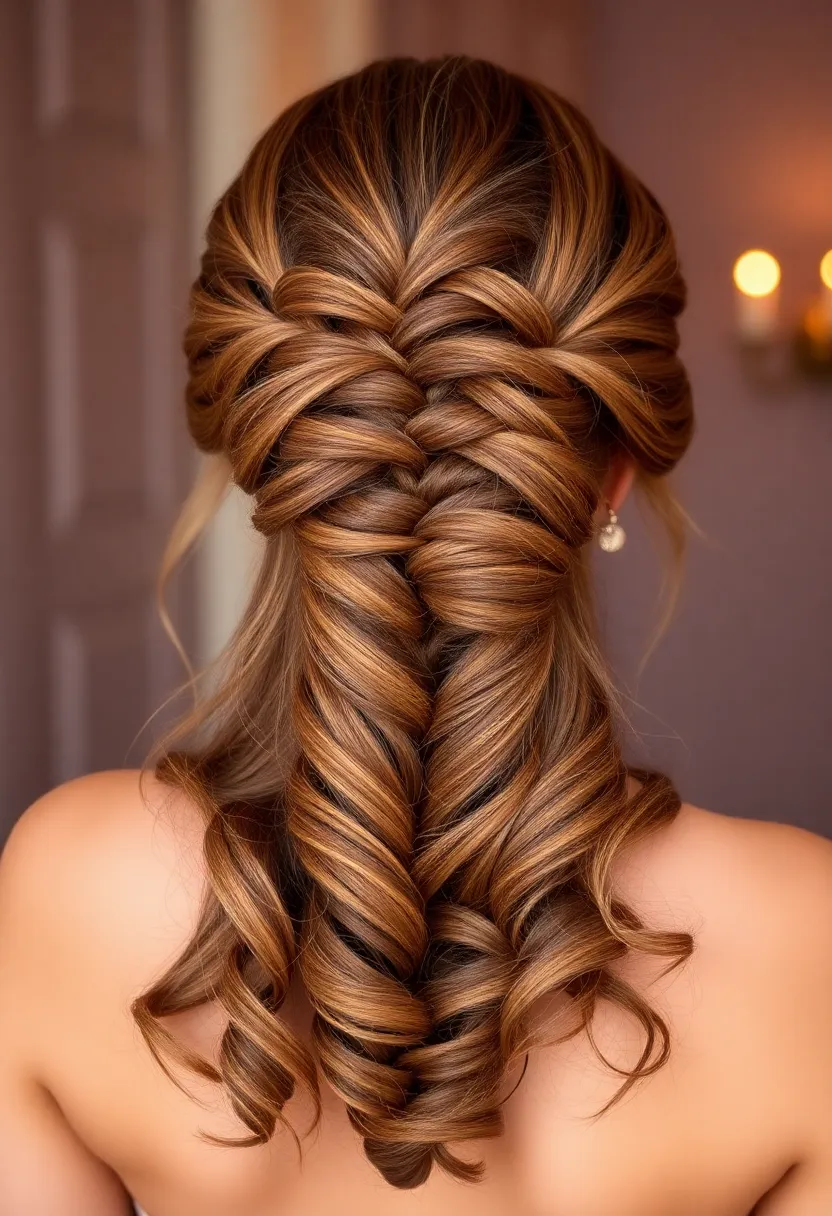 Half Up Bubble Braid