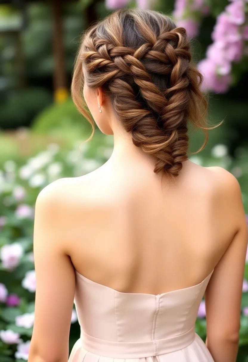 Messy Half Up Crown Braid