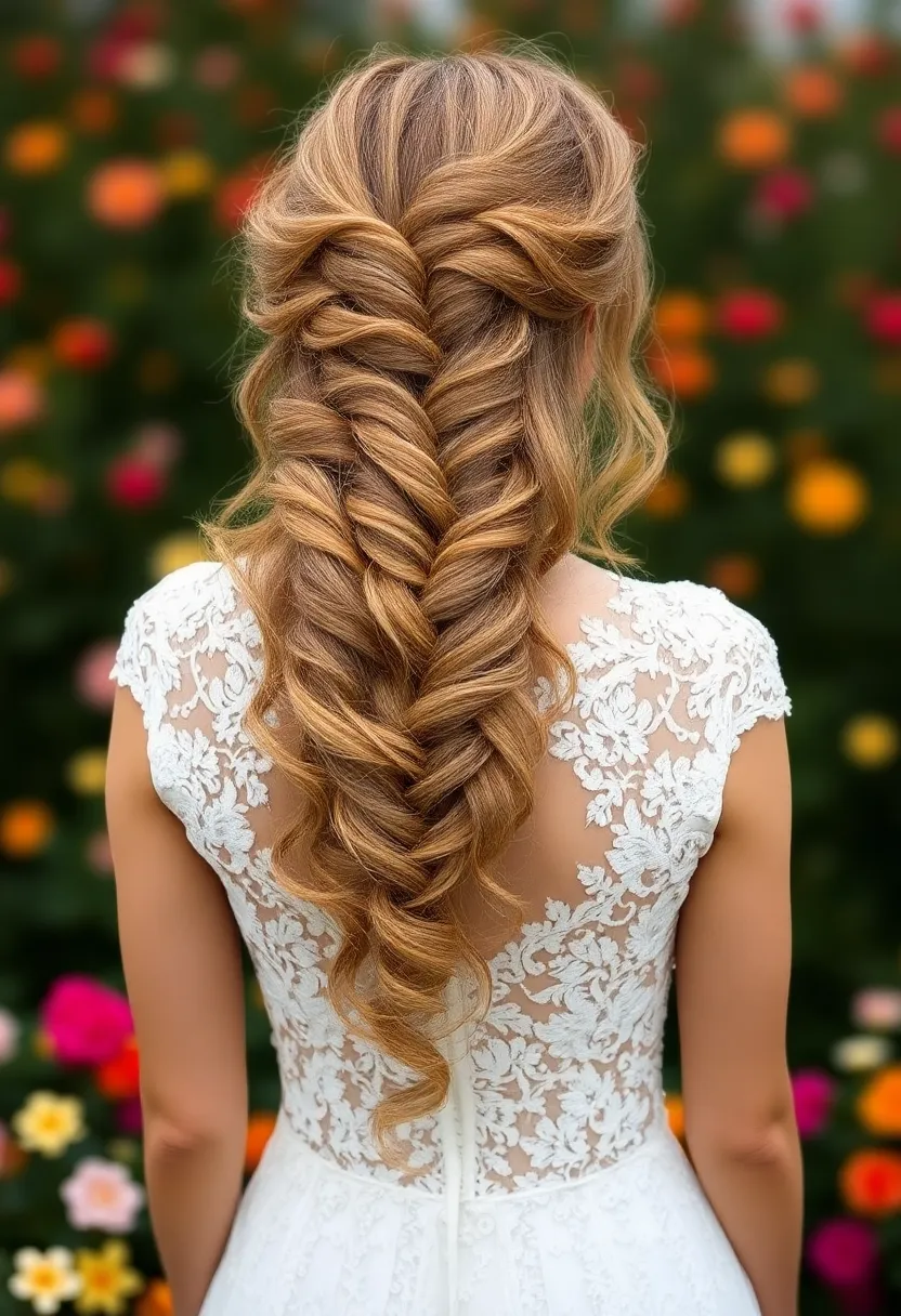 Waterfall Twist Half Updo