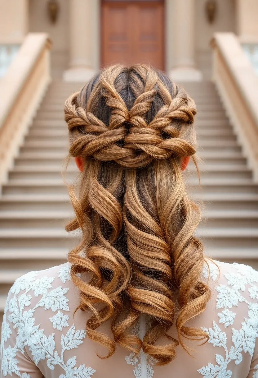 Braided Crown Half Updo