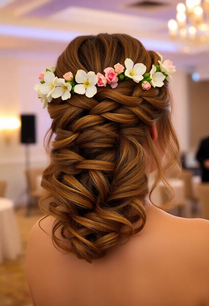 Floral Crown Half Updo