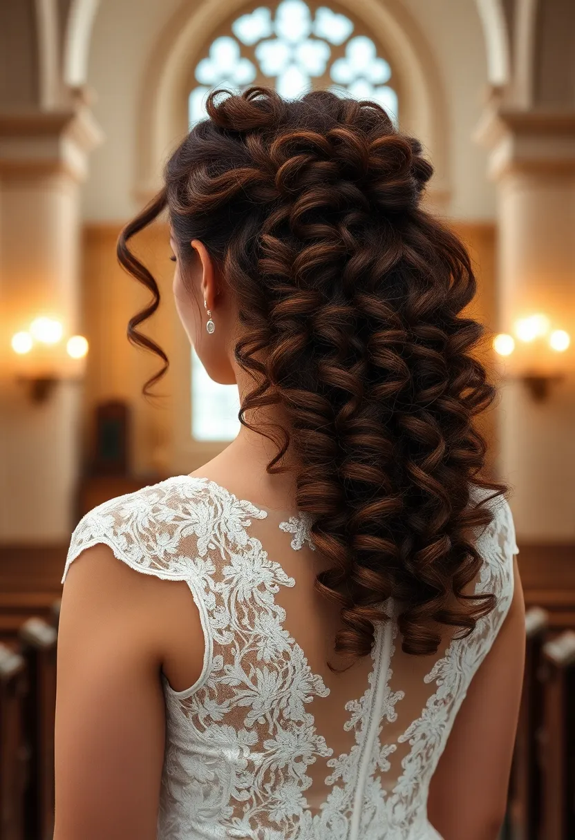 Curly Half Up with a Headband