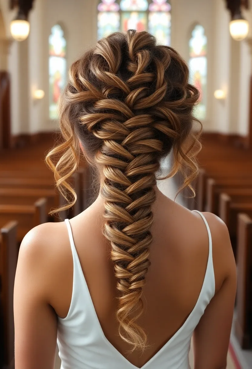 Curly Waterfall Braid