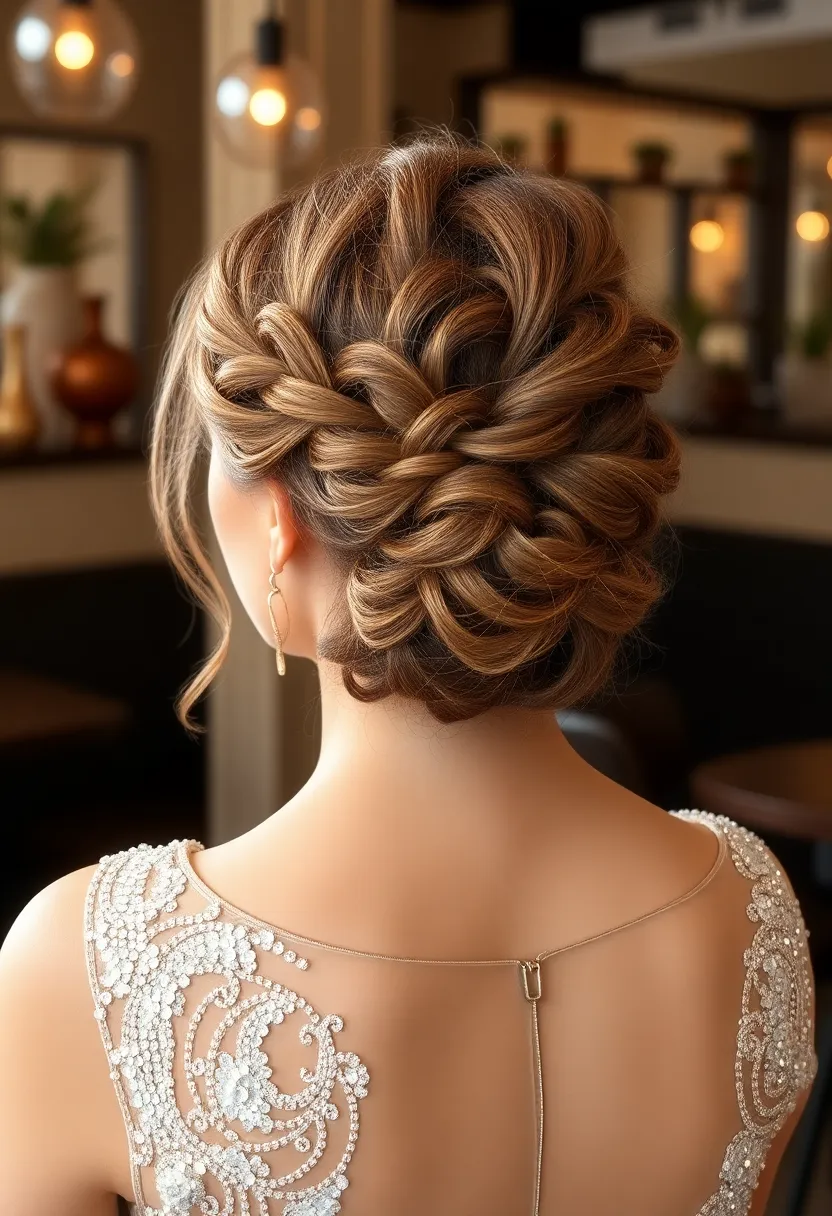 Half Up Braided Bun