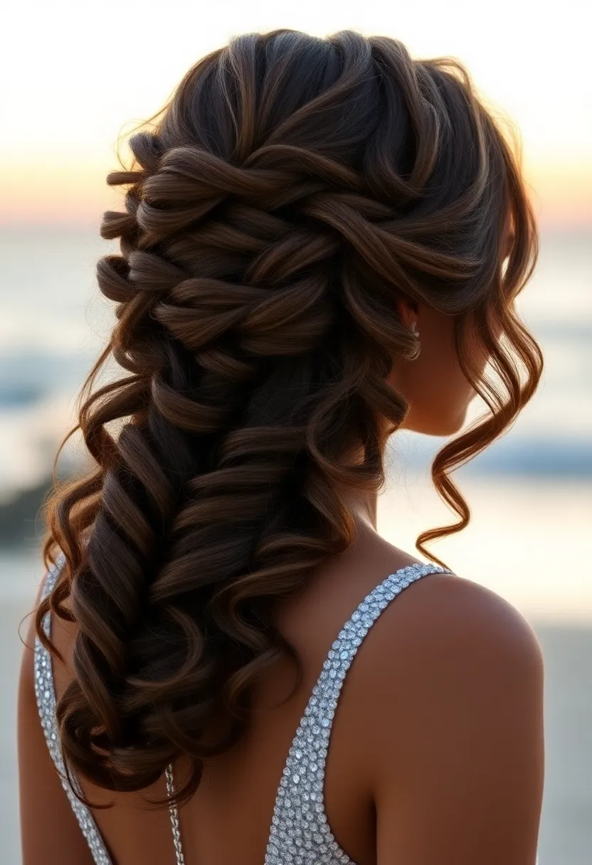 Half Up Chunky Braid