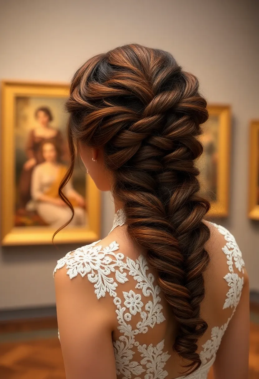 Half Up Wrapped Braid