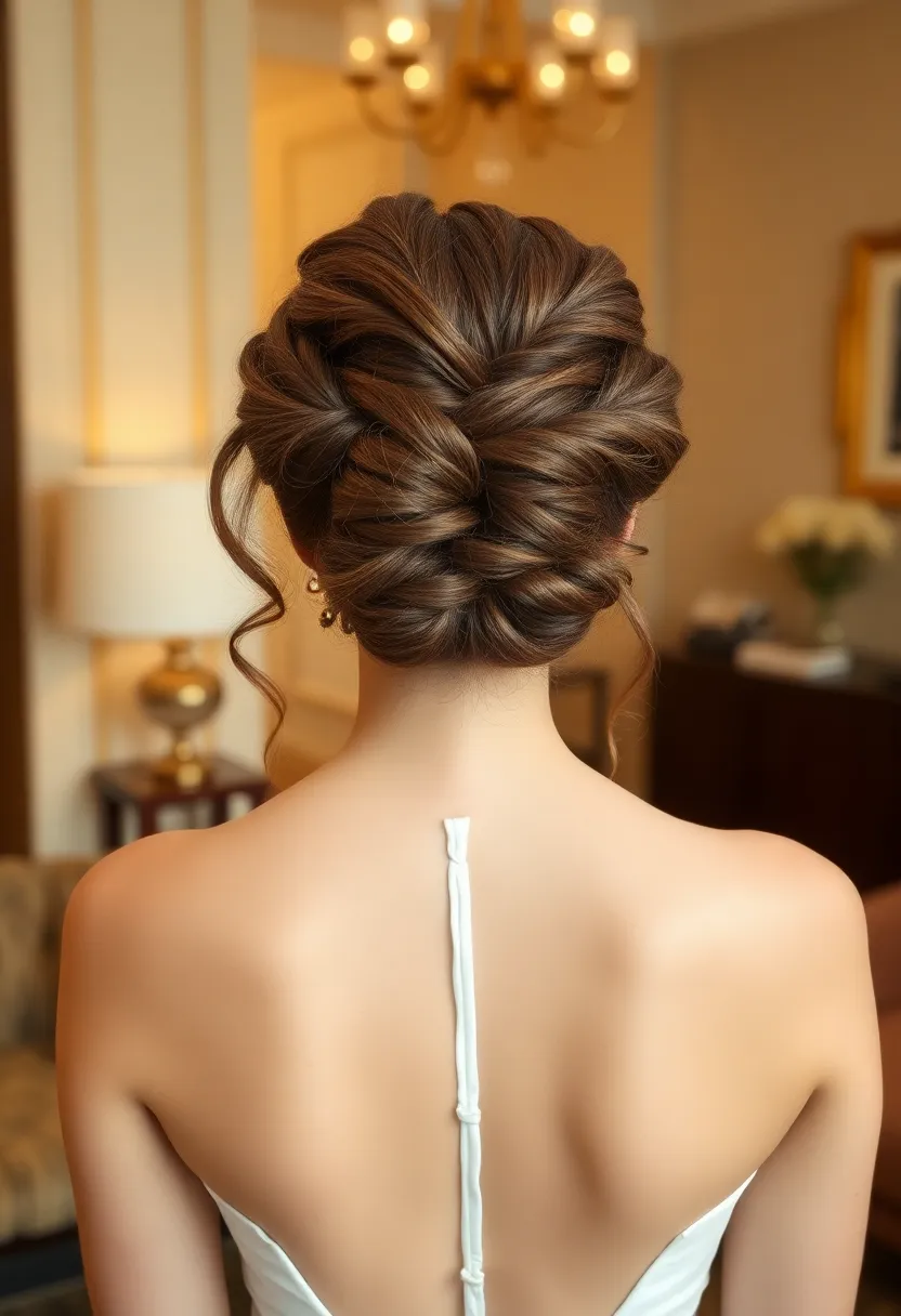 Simple Twisted Half Updo