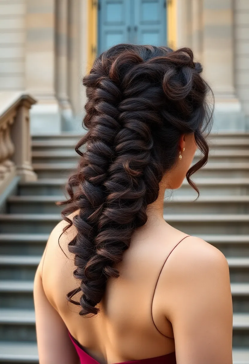 Waterfall Twist Half Updo