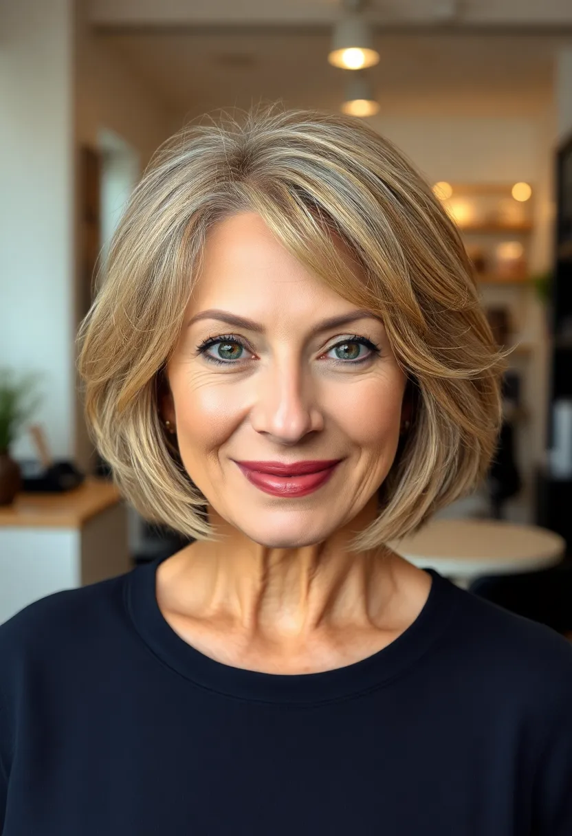 Refined Middle-Part Bob