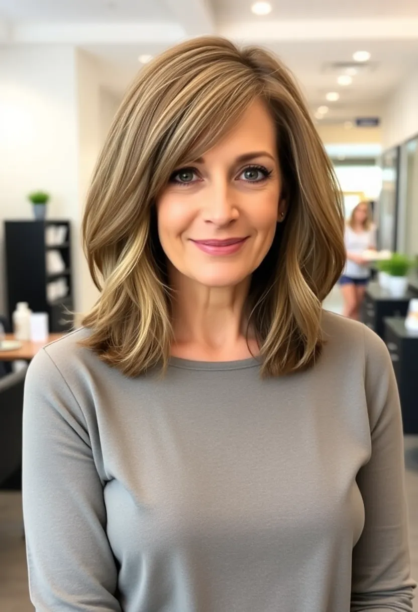 Stylish Layered Lob