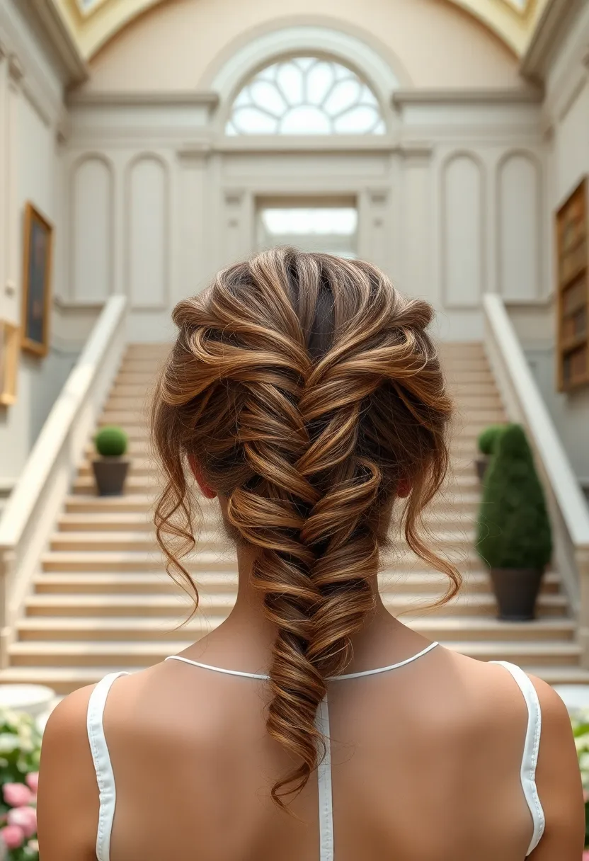 Braided Ponytail with Curls