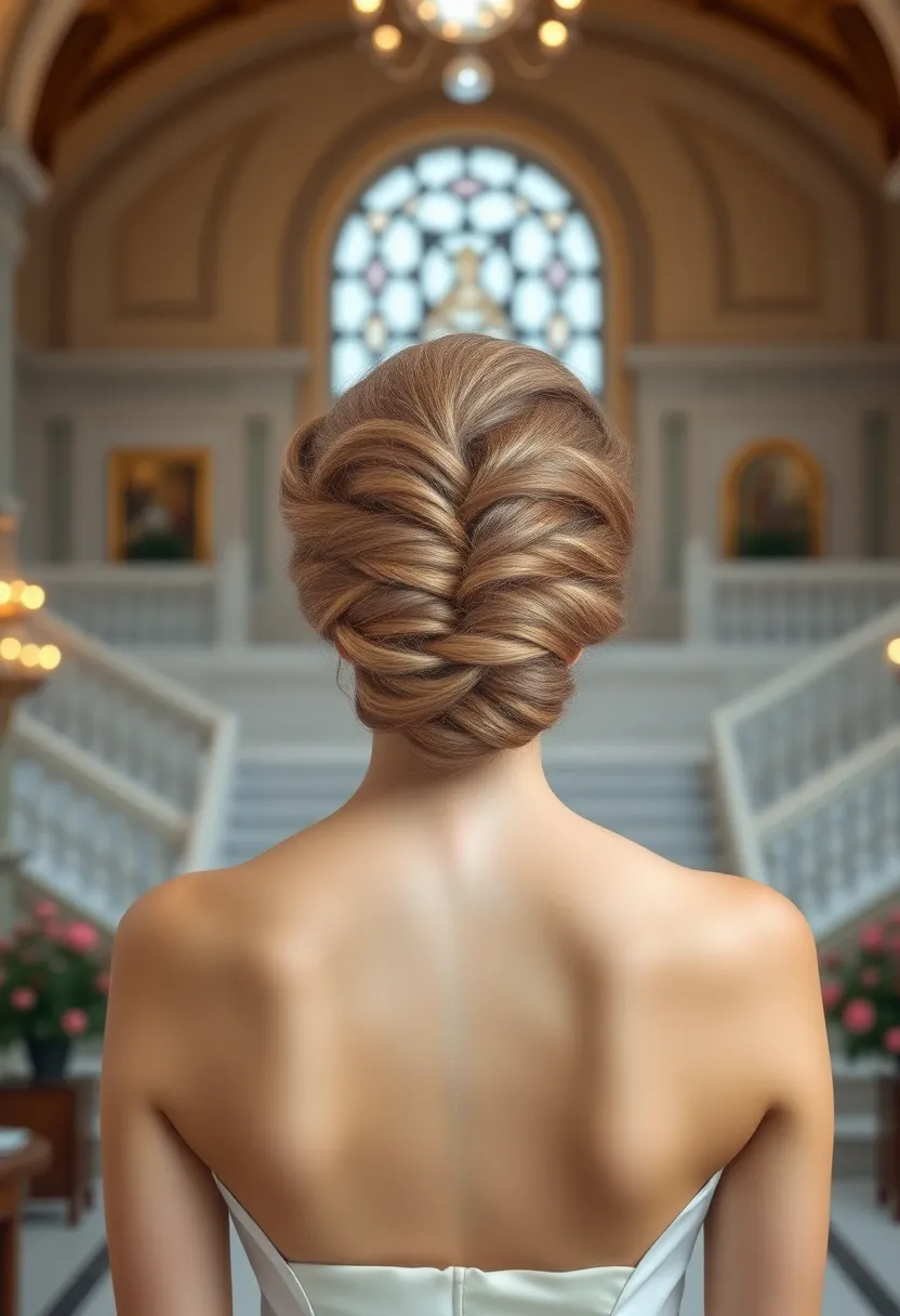 Braided Updo with Twists