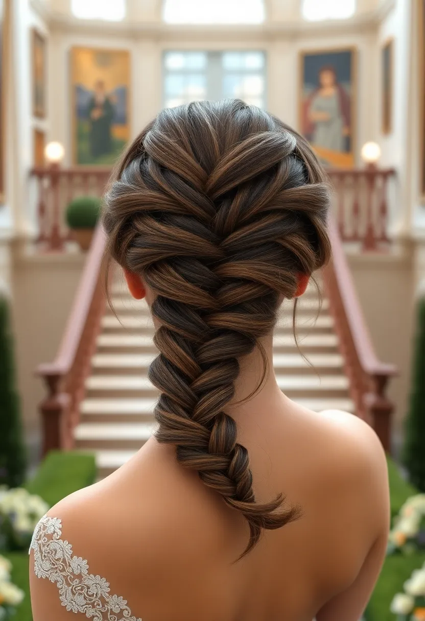 Fishtail Braid Updo