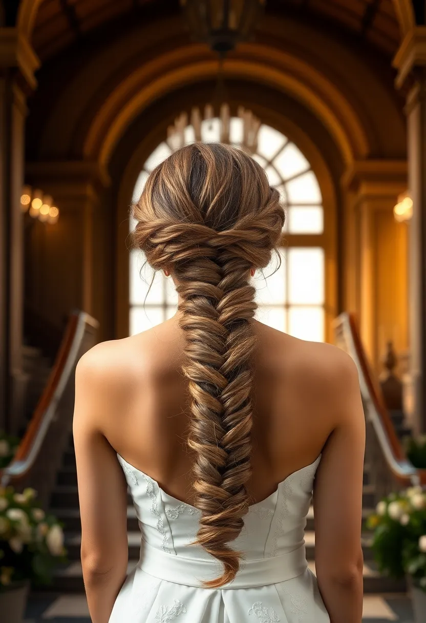 Low Braided Ponytail