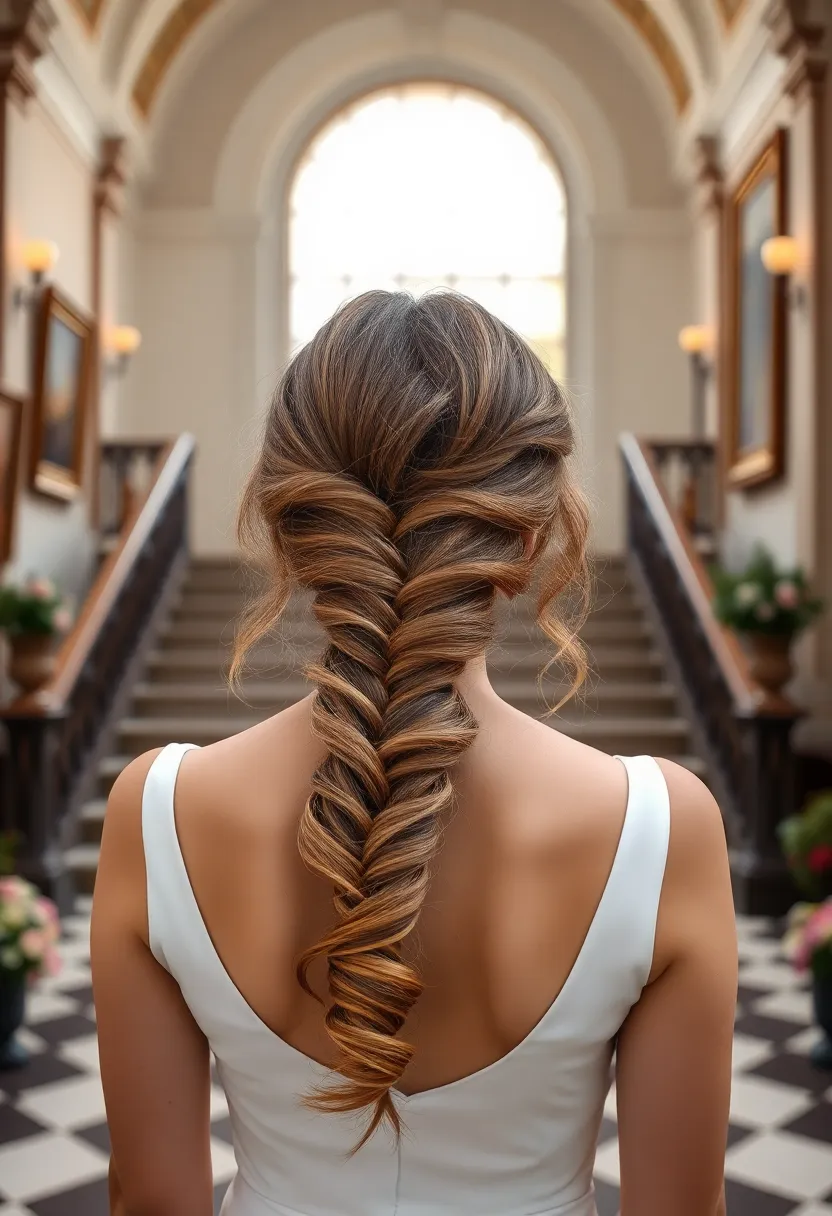 Side Braid with Loose Curls