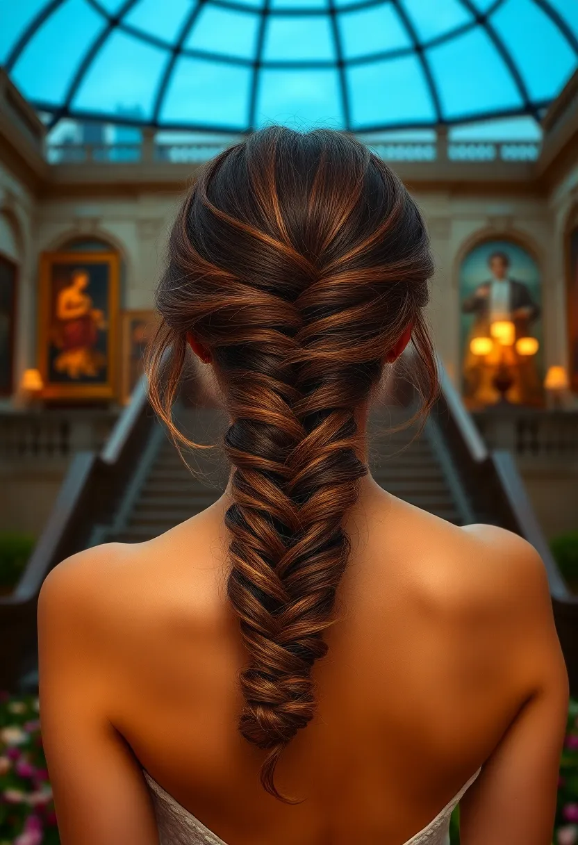 Side-Swept Braided Ponytail