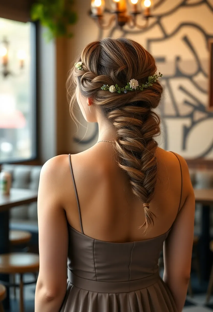 Botanical Braid Half Updo