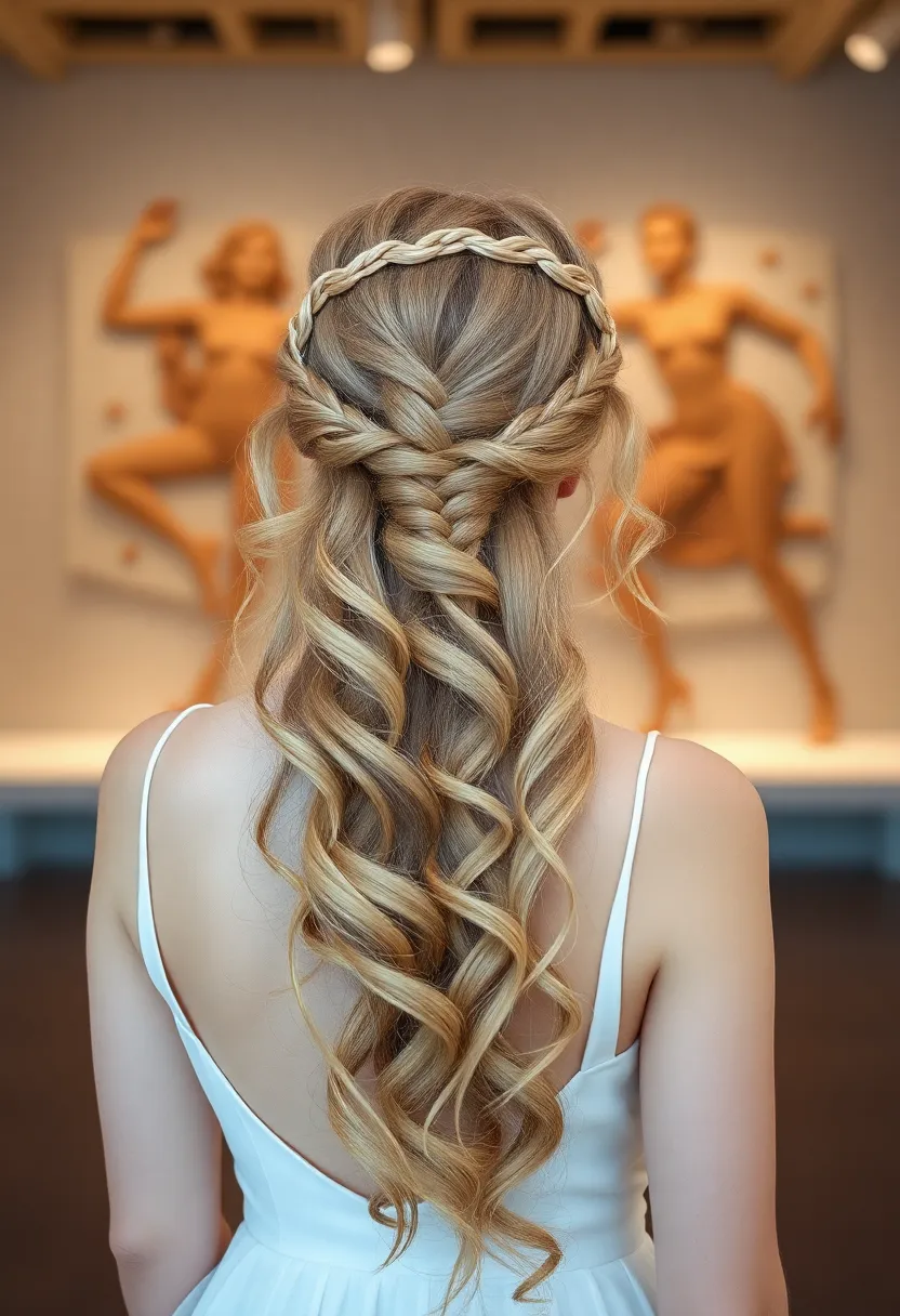 Braided Crown Half Up