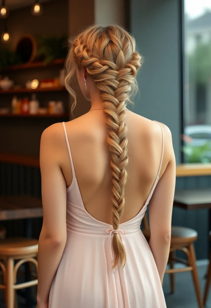 Braided Halo Half Up