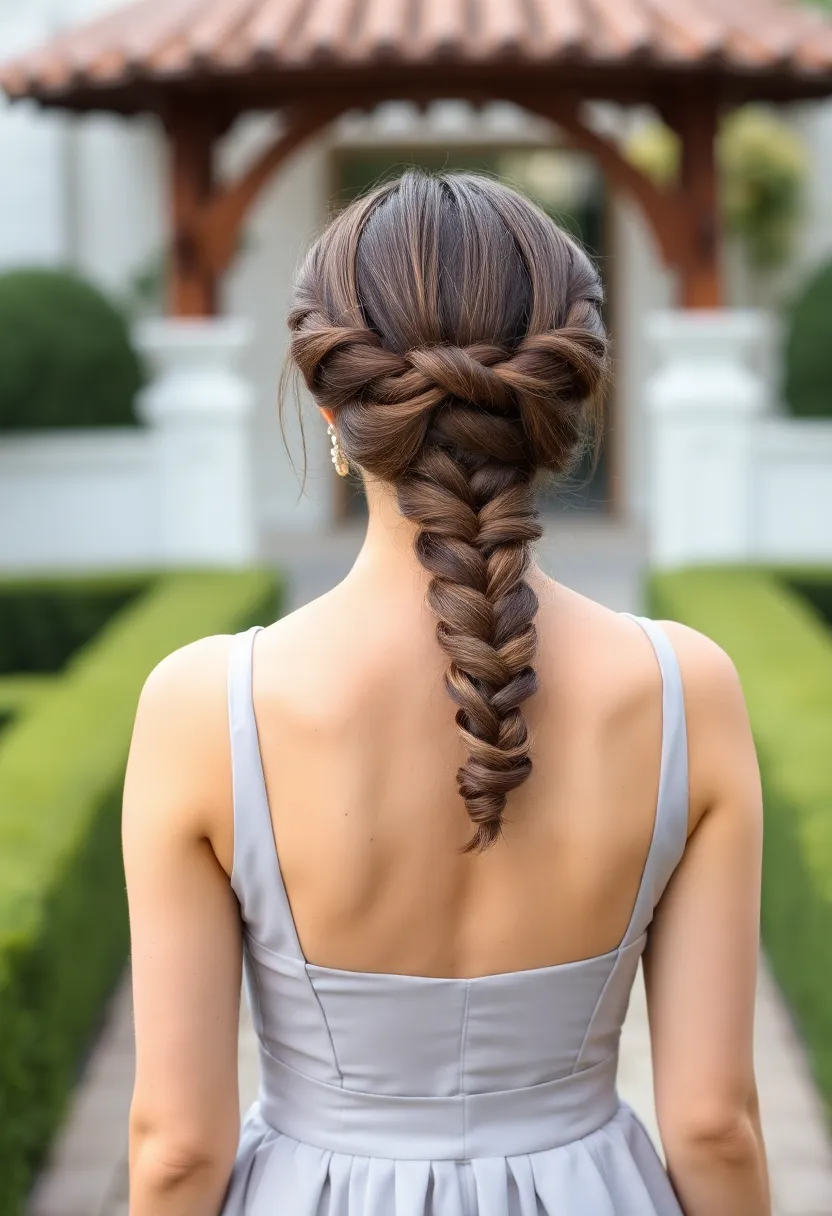 Half Up Braided Bun