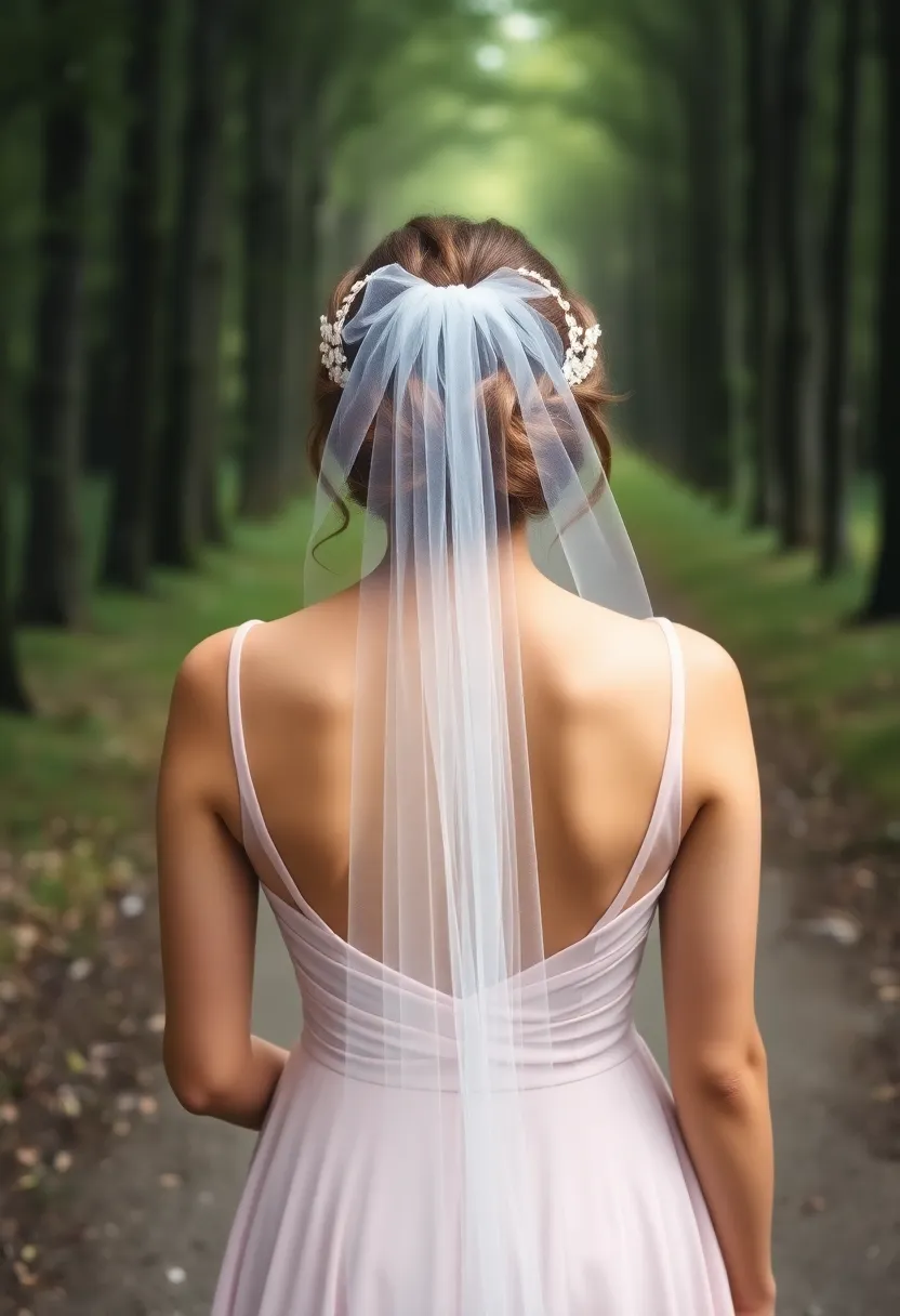 Cathedral Veil Half Updo