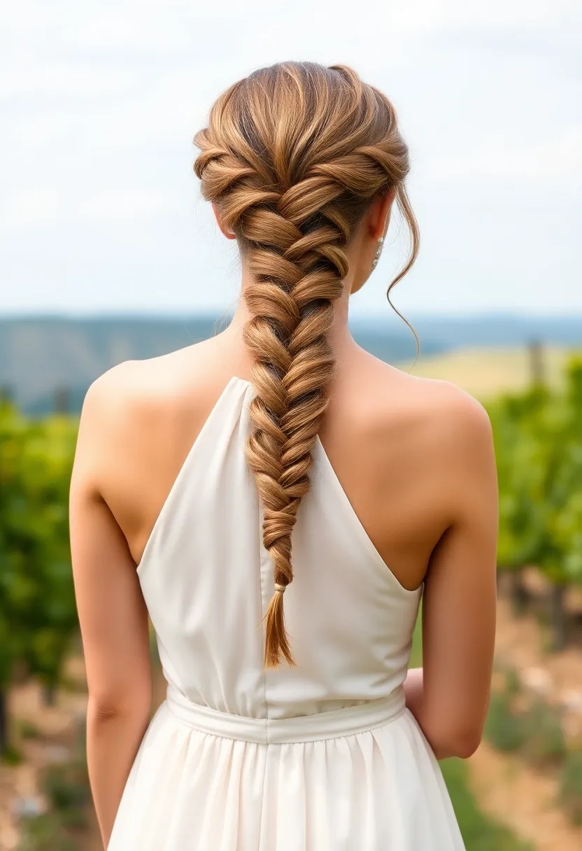 Half Up Fishtail Braid