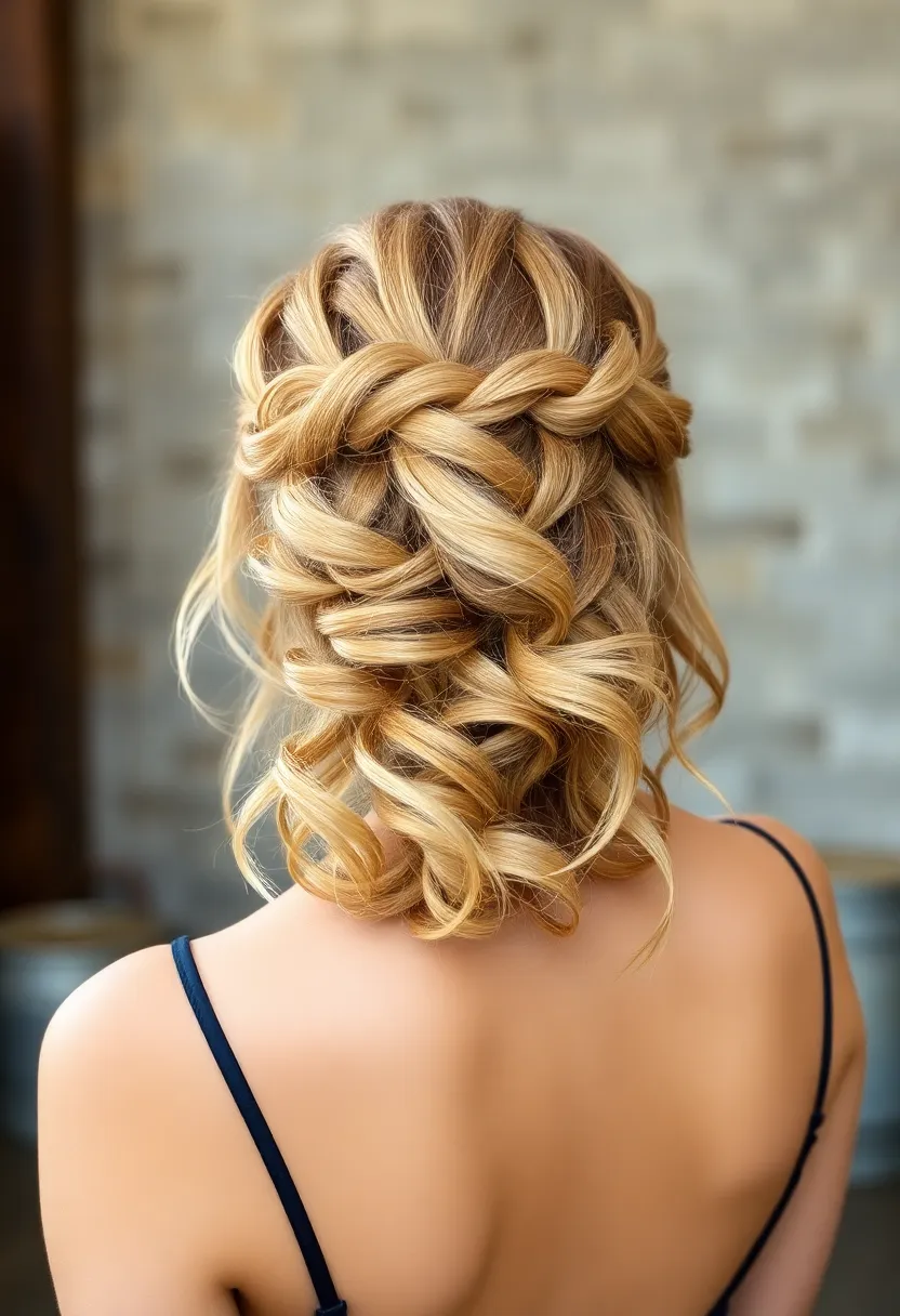 Braided Halo with Curls