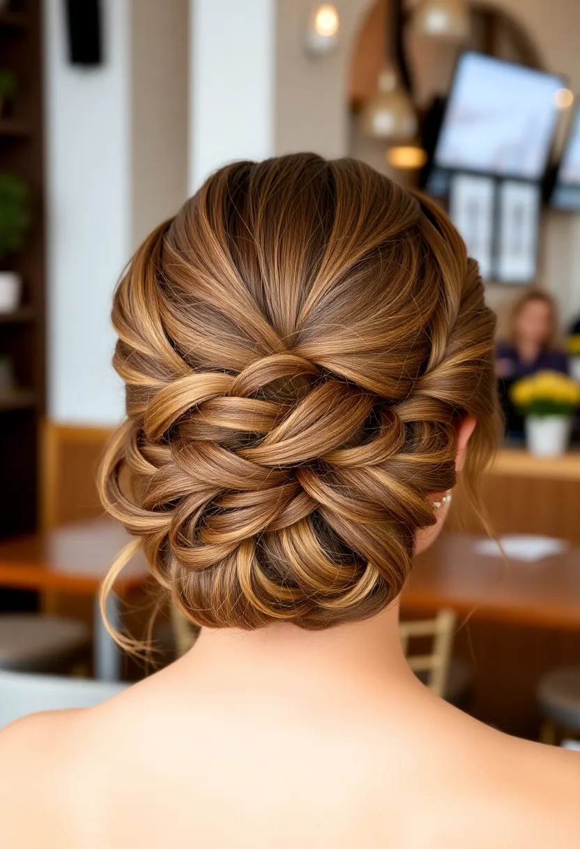 Braided Updo with Twists