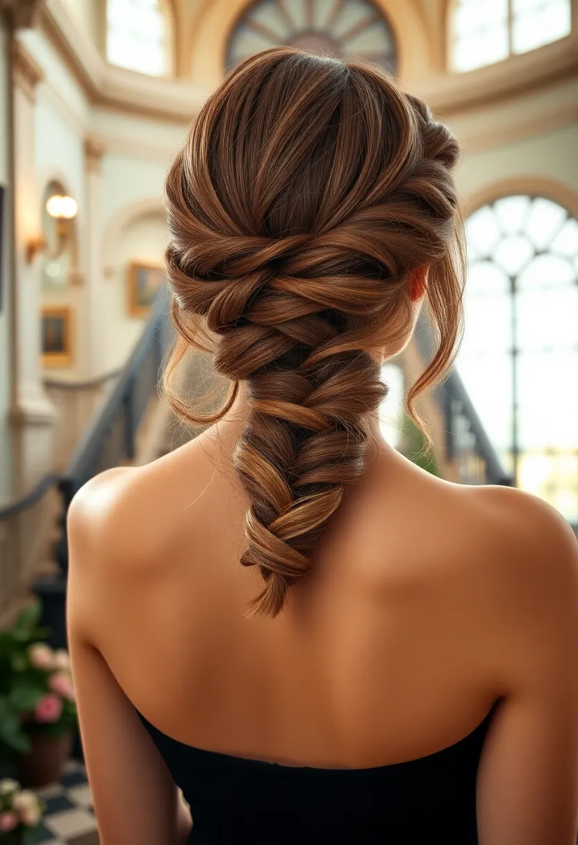 Half-Updo with Side Braid